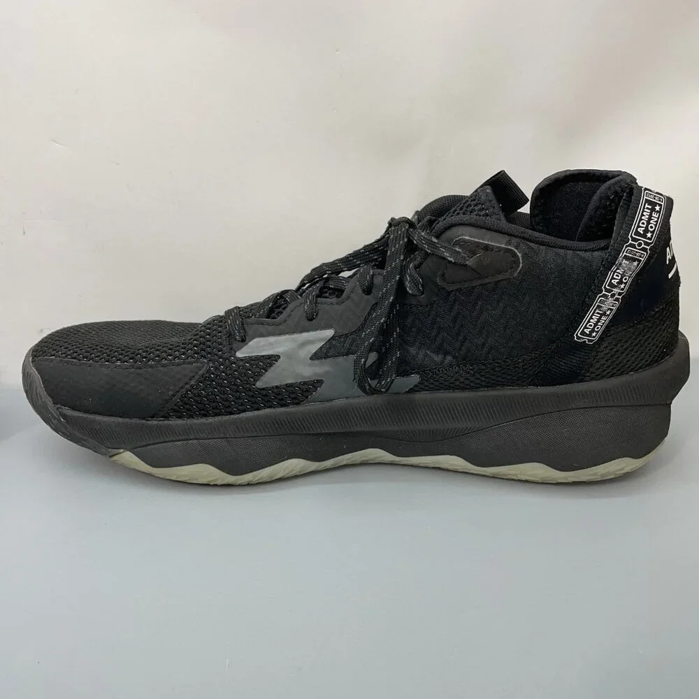 Adidas Dame 8 Admit One Basketball Mid Sneakers Shoes Athletic Black Mens 12